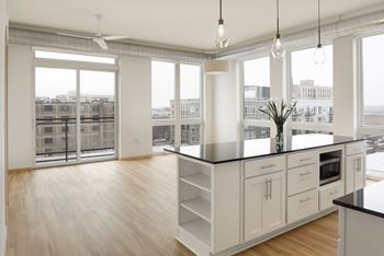 Floor-to-ceiling dual-pane windows